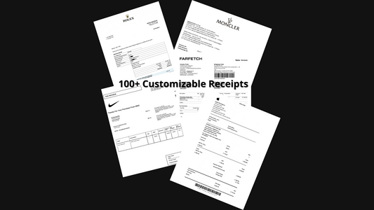 Exclusive access to 100+ editable receipts